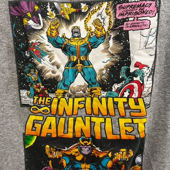 Marvel Comics ,The Infinity Gauntlet, Grey, Excellent Condition, Size Large - Picture 4 of 5